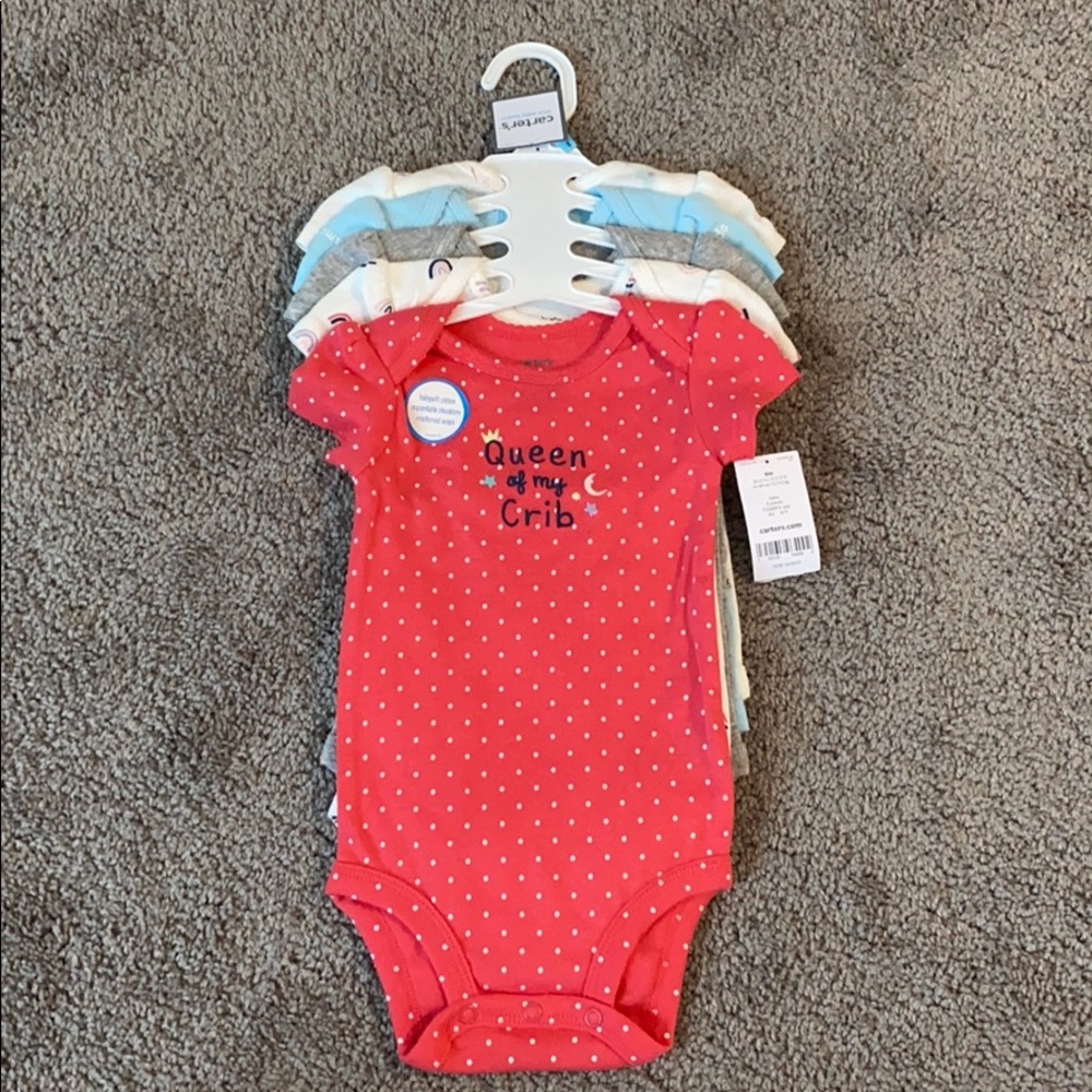Carter’s Babygirl 5 Short Sleeve Bodysuits